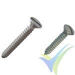 Self-tapping countersunk screw DIN-7972 and DIN-7973 C