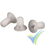 Tornillo nylon cabeza avellanada Philips