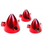 Spinners for tri-blade folding props