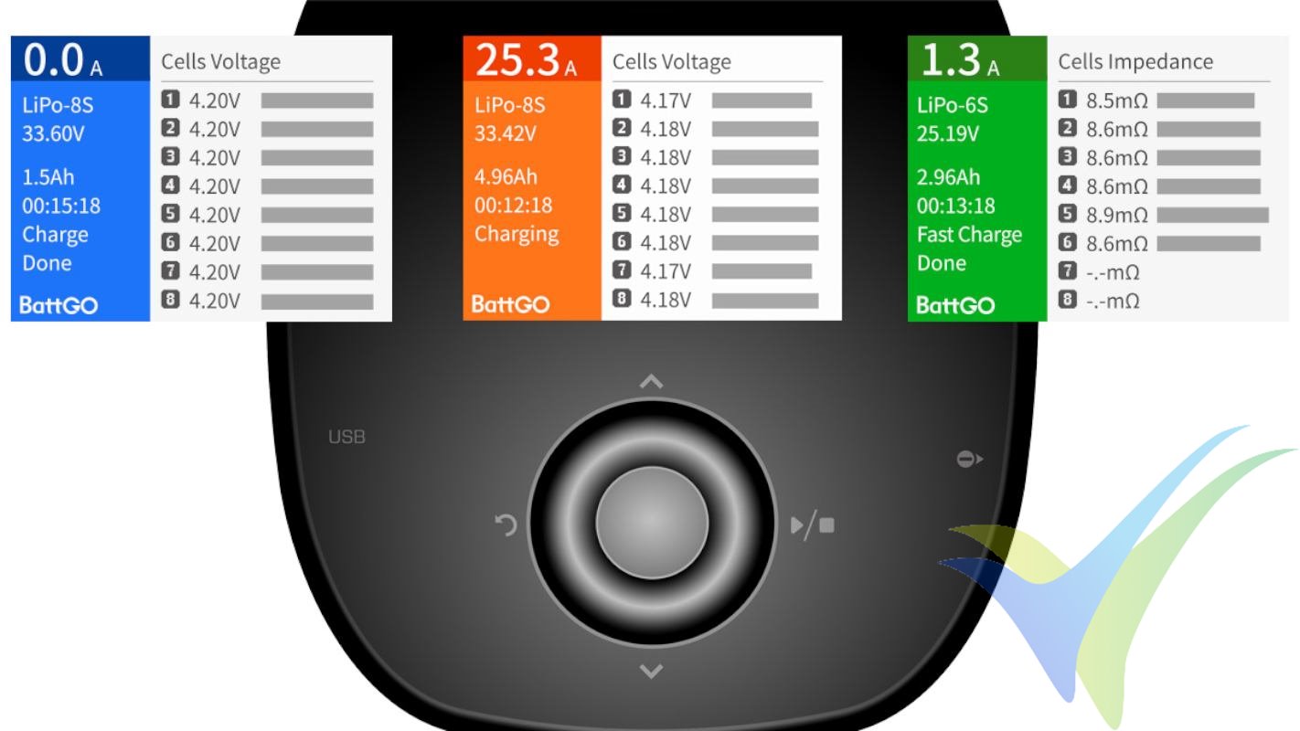 iSDT T8, nueva interfaz de usuario